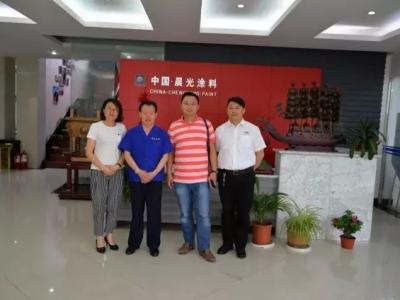 迈步战略合作：浙江亚厦装饰考察壹号娱乐-com - NG大舞台,有梦你就来工业园