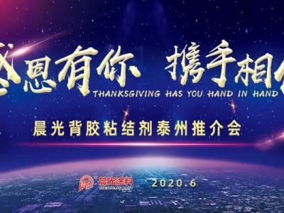 &ldquo;感恩有你 携手相伴&rdquo;，壹号娱乐-com - NG大舞台,有梦你就来背胶粘结剂泰州推介会圆满举办